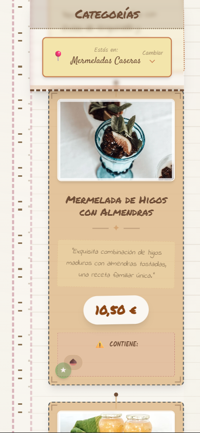 Carta del tema Artesanal
