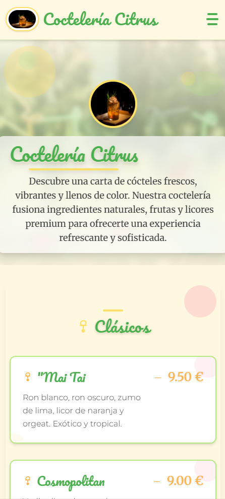 Portada del tema Cute coctelería