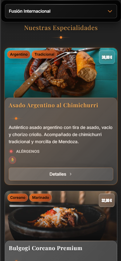 Carta del tema Asador